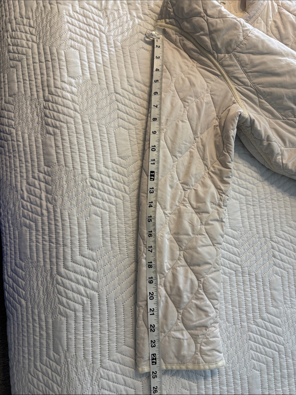 Garnet Hill Quilted Jacket in Cream - Picture 8 of 9